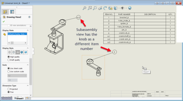 How to Link a Bill of Materials to a View in SOLIDWORKS - GSC
