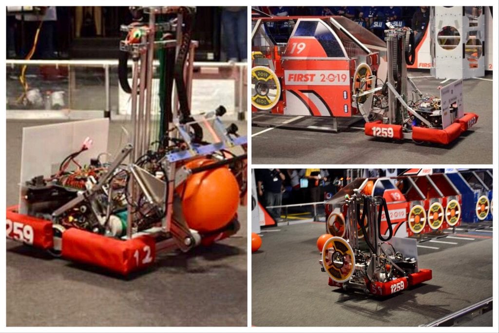 Different angles of the team's robot