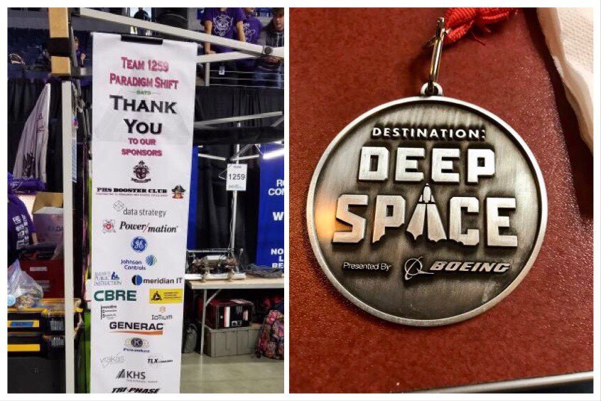 Team Sponsor Listing and Deep Space Medal