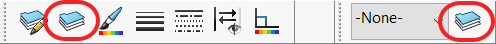 Line Format toolbar or the Layer toolbar