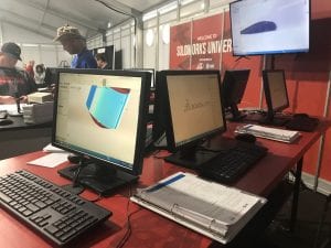 SOLIDWORKS UNIVERSITY computer lab at EAA