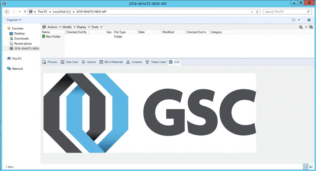 image of a screen shot with GSC logo