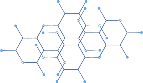 GSC hexagon honeycomb pattern