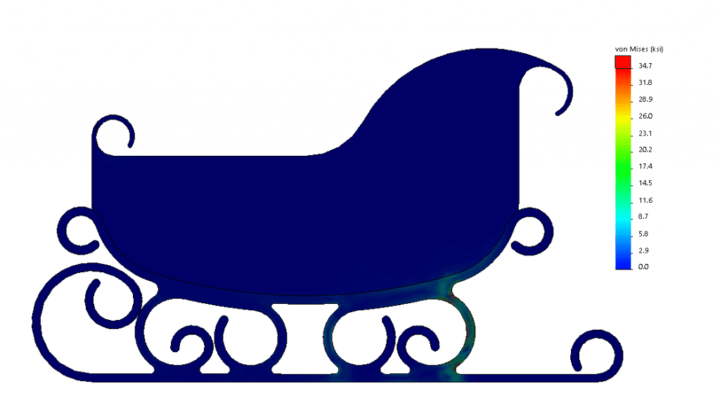 Simulation design of sleigh