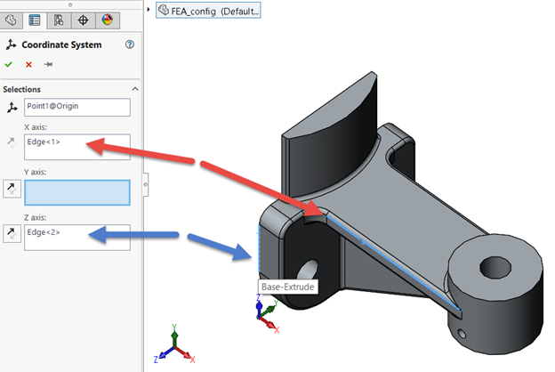 Custom Coordinate System - SOLIDWORKS