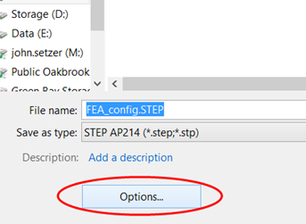 Custom Coordinate System in SOLIDWORKS - Options button