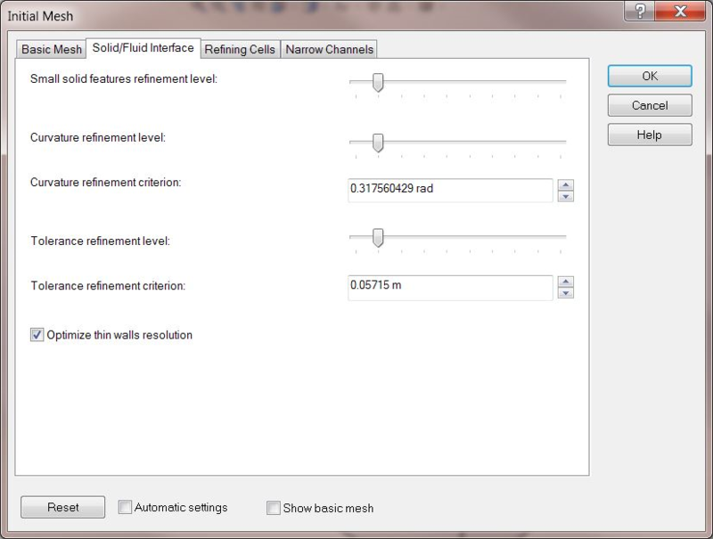 Meshing in SOLIDWORKS Flow Simulation