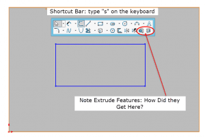 SOLIDWORKS Shortcut Bar and Extrude Features
