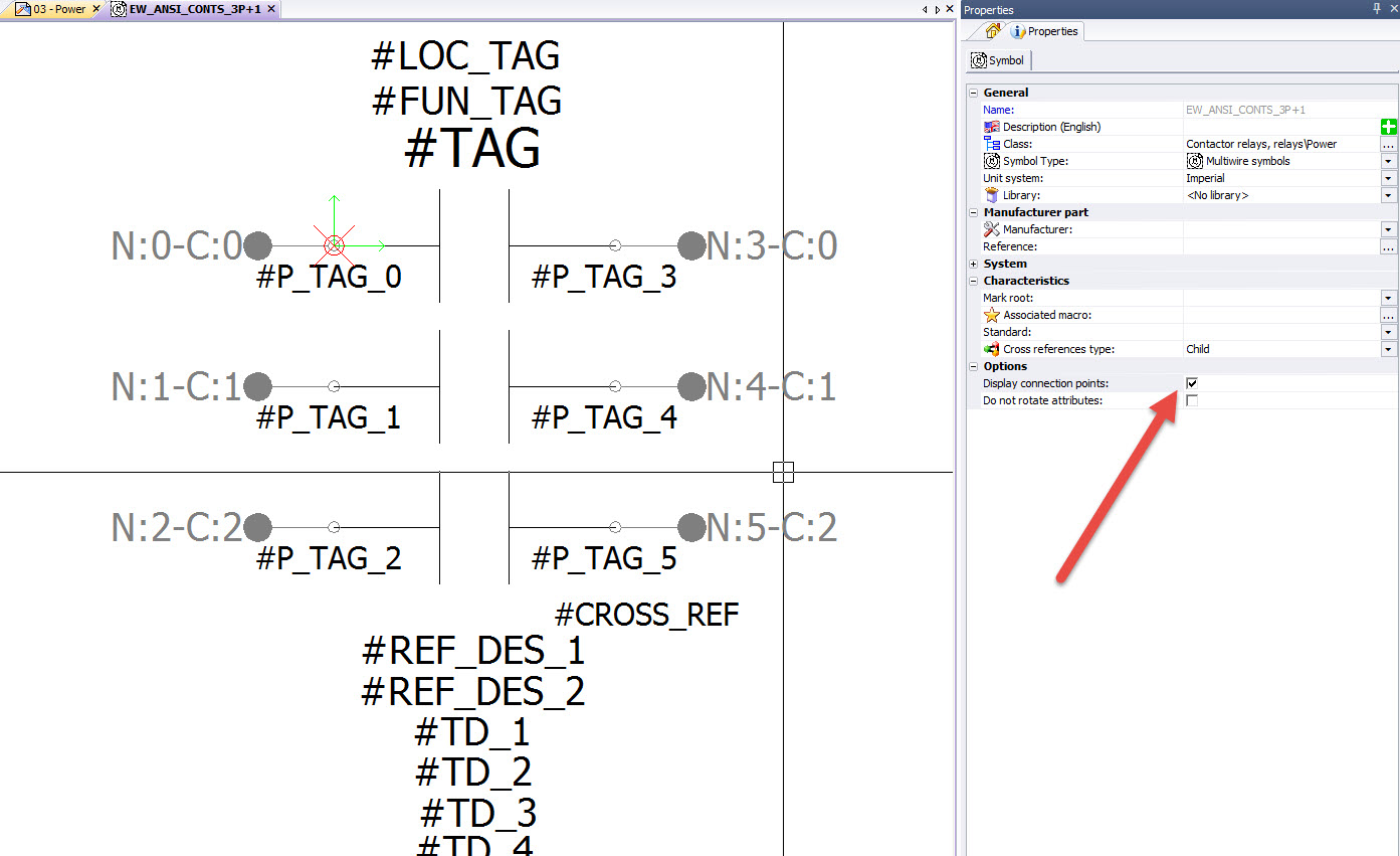 SOLIDWORKS Electrical Connection Dots GSC