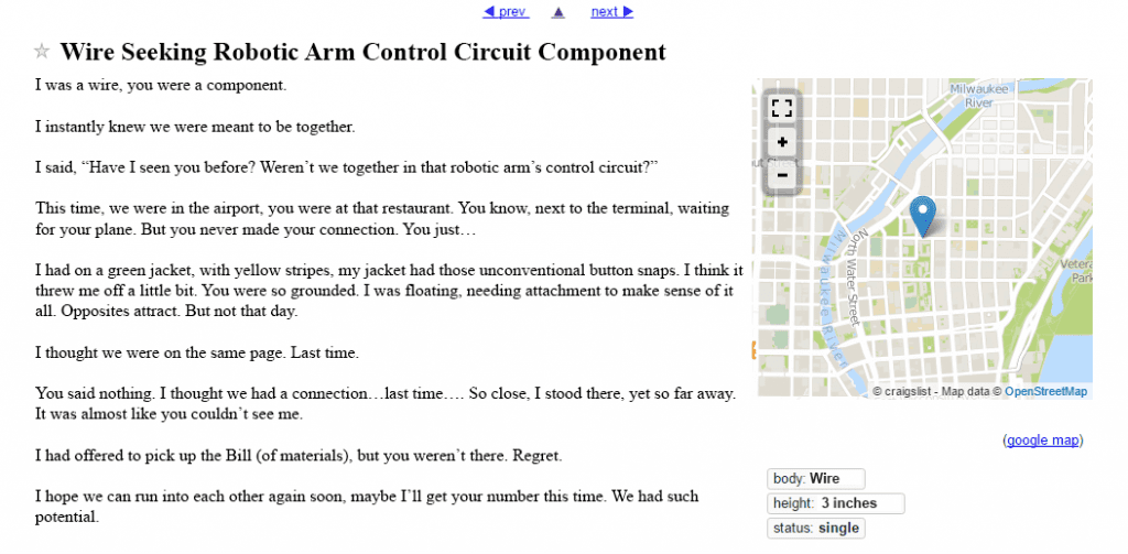 Electrical Craigslist Ad