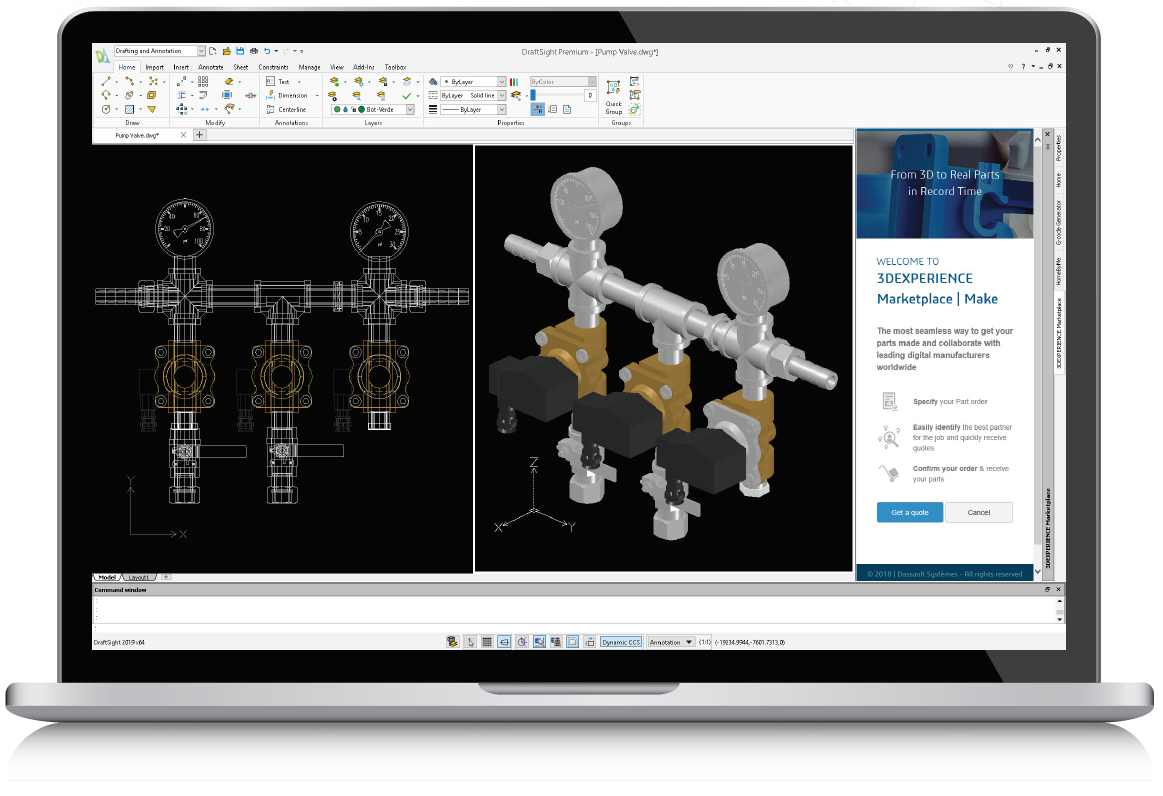 DraftSight 3D Experience