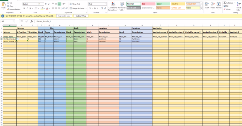 Excel Automation Template