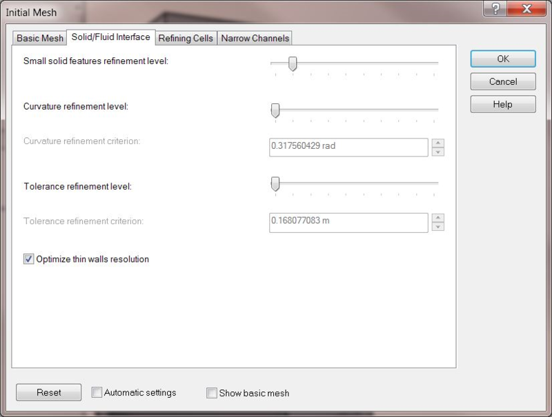 Mesh Settings example