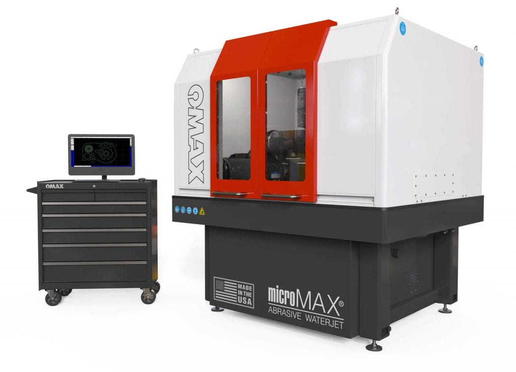 OMAX microMAX Abrasive WaterJet machine