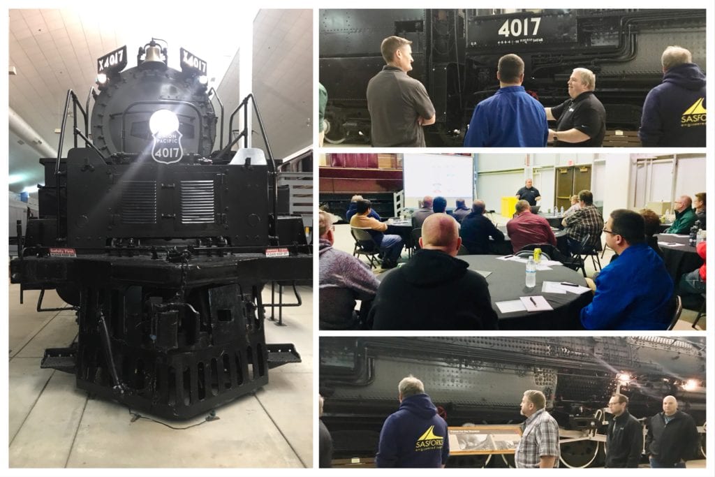 Collage of Photos of the SOLIDWORKS 2020 Premiere at the National Railroad Museum
