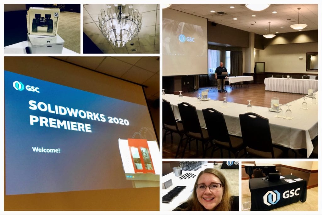 Collage of SOLIDWORKS 2020 Rollout Photos in Wausau