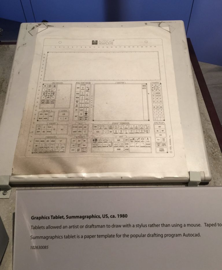 CAD Tablet Example in a Museum