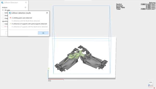 Materialise Magics and issue of trapped volume detector and collision detection example