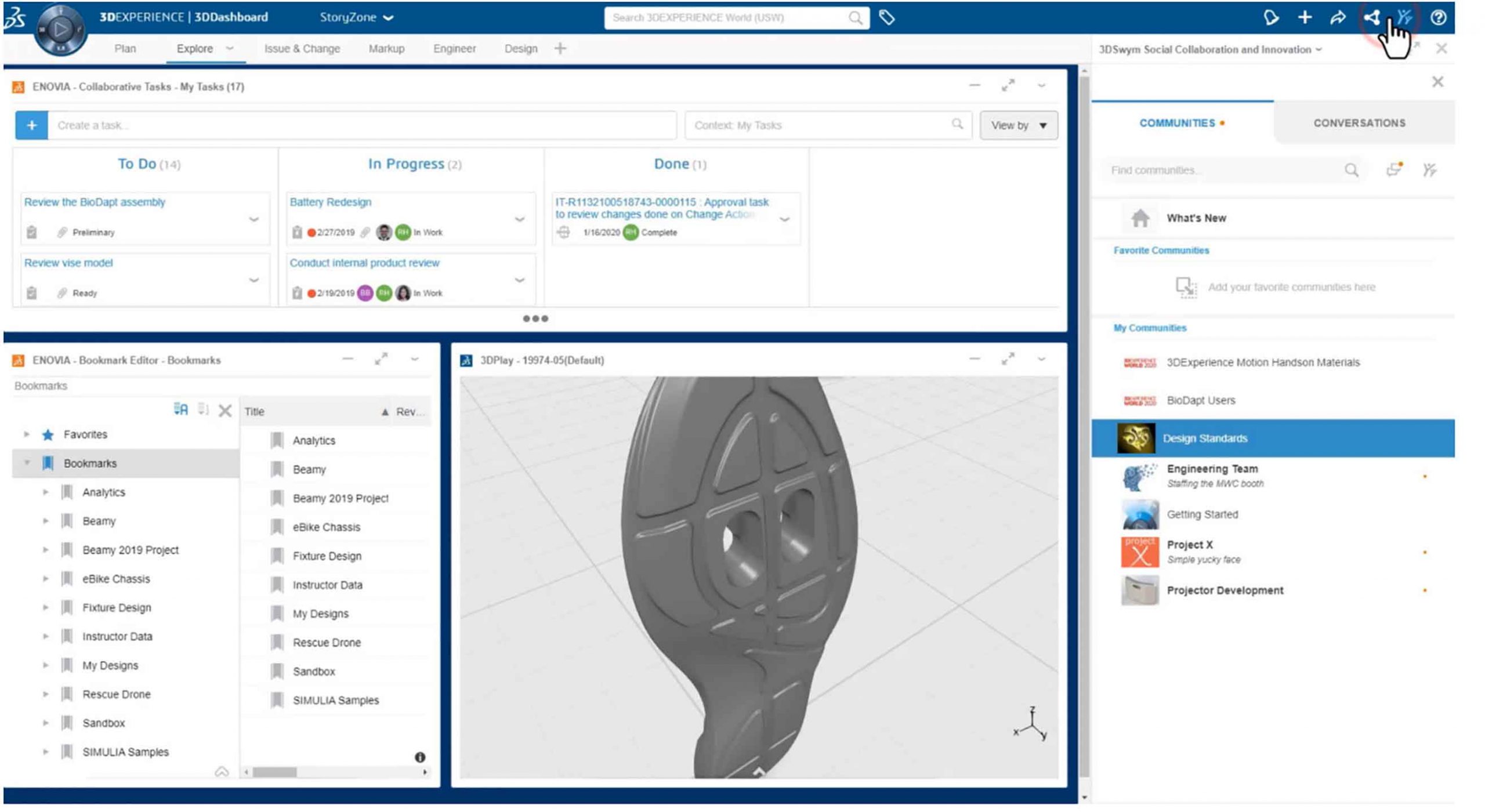 3DEXPERIENCE Collaborative Task Management on ENOVIA