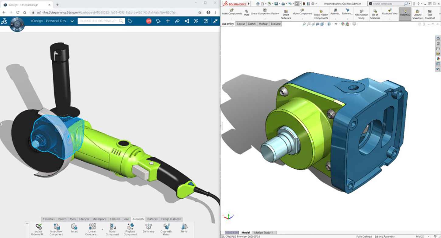 Side by Side Examples of Creator on 3DEXPERIENCE