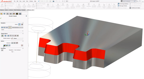 CAMWorks EDM Module