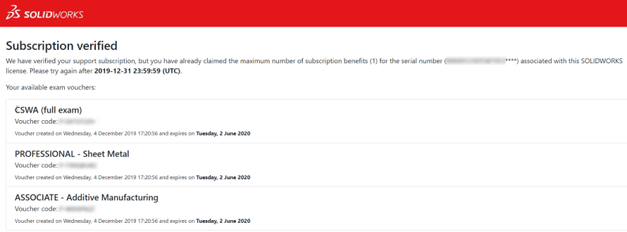 SOLIDWORKS Subscription Verified