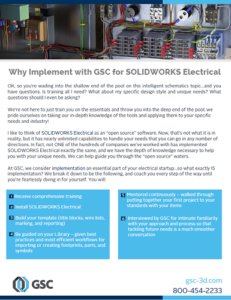 Why Implement with GSC for SOLIDWORKS Electrical - Whitepaper Cover Image - Resized