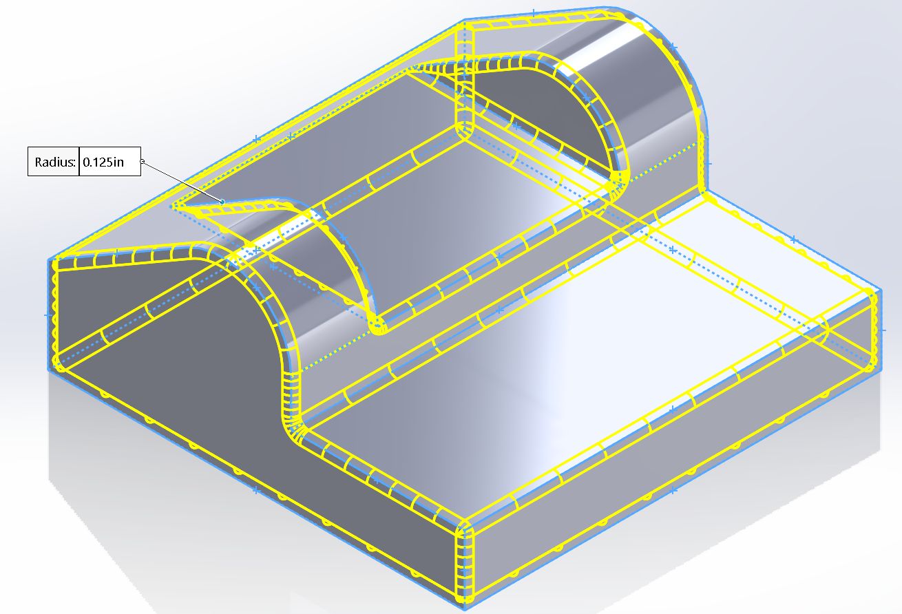 SOLIDWORKS Tutorial Two Methods to Fillet an Entire Part GSC