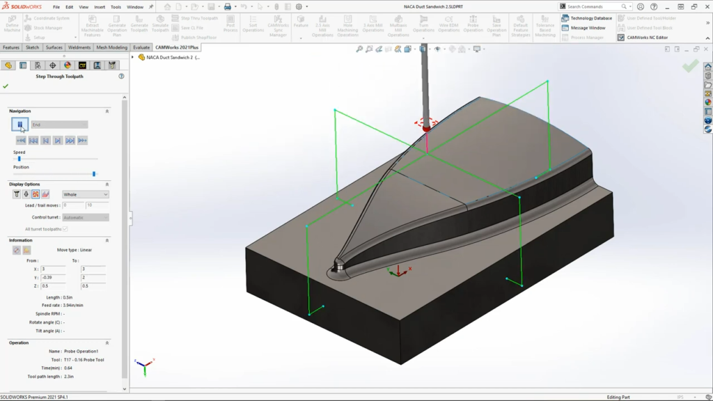 Non-planar Probing Cycles