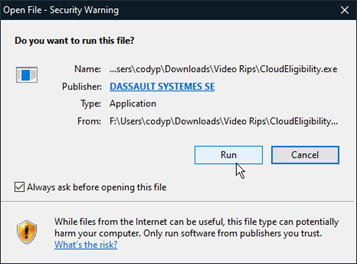 Open file-security warning