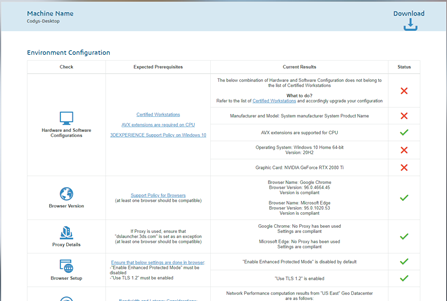 3DEXPERIENCE cloud eligibility report