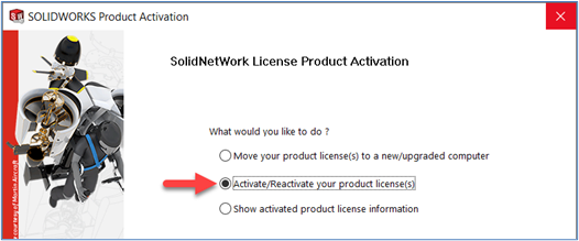 SolidNetWork License Product Activation.