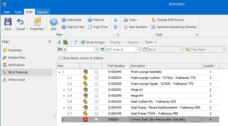 SOLIDWORKS Manage Item Management