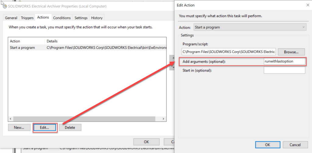 Choose a destination folder that is either off the server running SOLIDWORKS Electrical or backed up off-premise to ensure the Archive file can be recovered in case of server failure.