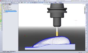 Integrated CAD/CAM systems typically include modules for validating designs before starting the machining operations.