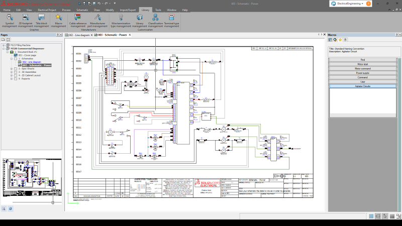 Create better schematics automatically from electrical data in MS® Excel spreadsheets.