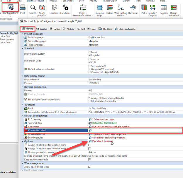 Implementing the Dynamic Connection Label