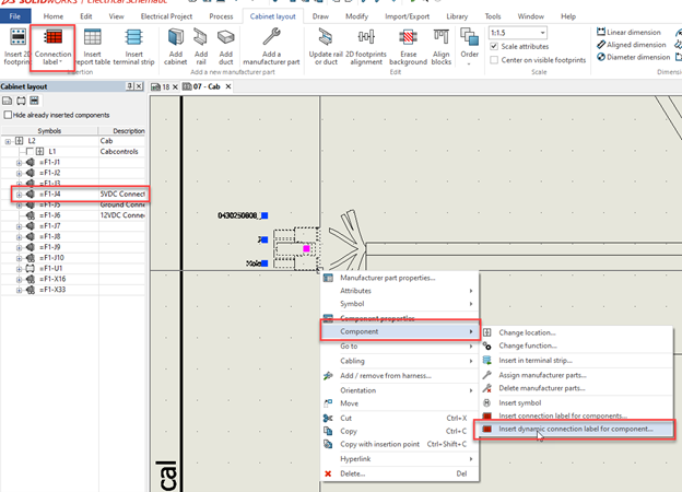 Finalize the Connection Label’s information, appearance, and placement.