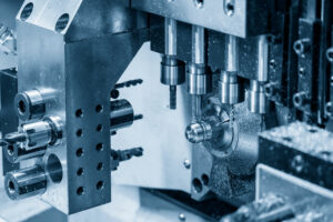 The,Operation,Of,Multi-tasking,Cnc,Lathe,Machine,Swiss,Type,Making