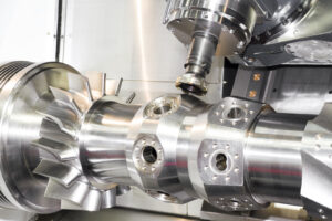 cnc machine tools in the work