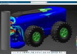 Simulating the impact on a mower design