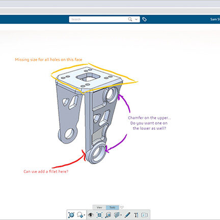 solidworks 3d model share and markup